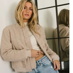 BlankNYC Shades of Cool Bomber Jacket, Small